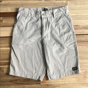 RVCA Men's Light Gray Flat Front Chino Shorts